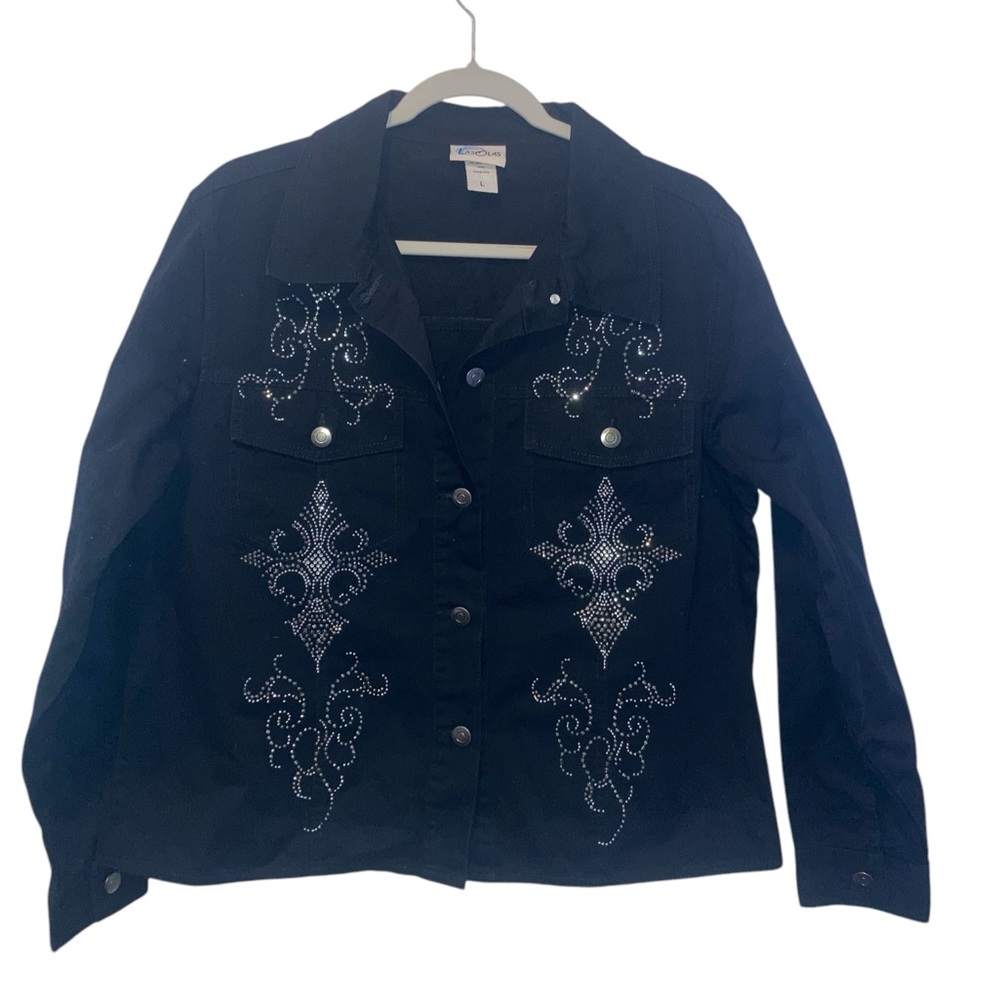 Embellished large jacket
